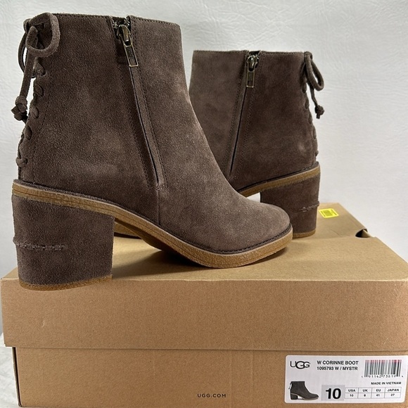 NIB UGG Corinne Suede Leather Boot, 10 - Picture 5 of 13